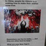 Wishing chinese tree poster